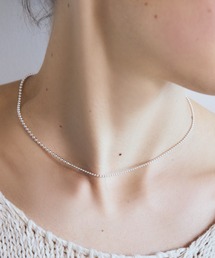 TEN. | 【新作】SILVER925 ボールチェーンコンビネックレス 40cm(ネックレス)