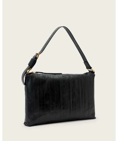 ALLSAINTS（オールセインツ）の「EDBURY PANEL SHLDR（ショルダーバッグ・レディース・ブラック・ONE SIZE）」の4枚目の写真