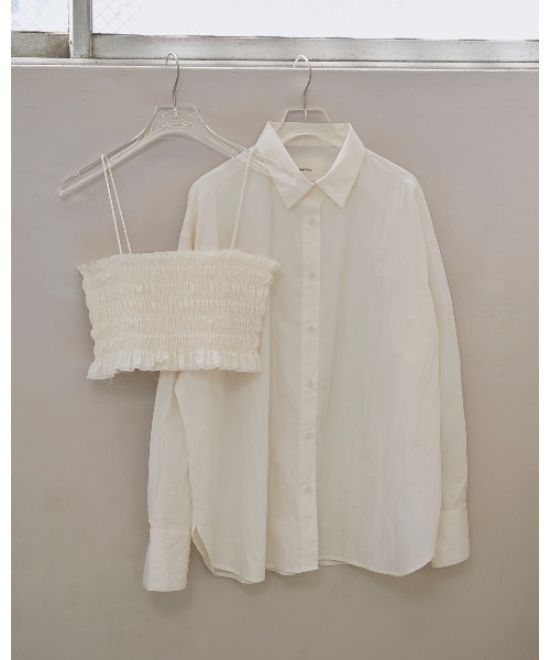 TODAYFUL（トゥデイフル）の「Shirring Bustier Layered Shirts（シャツ/ブラウス・レディース・セージグリーン/キナリ・FREE）」の16枚目の写真