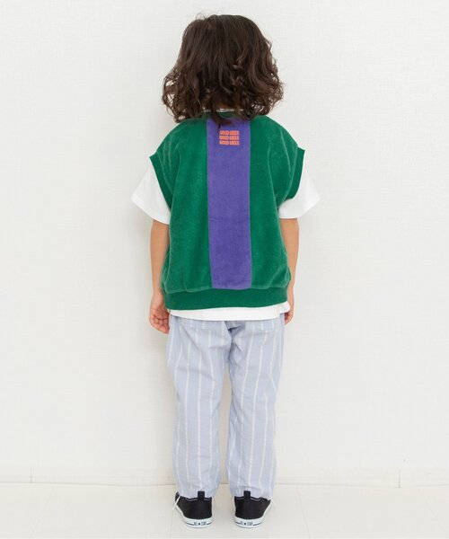 BREEZE(ブリーズ)の「【リンク】切替パイルベスト(セットアップ可)(セットアップ・キッズ・ネイビー/グリーン・130/120/110/90/150/140/100)」の6枚目の写真
