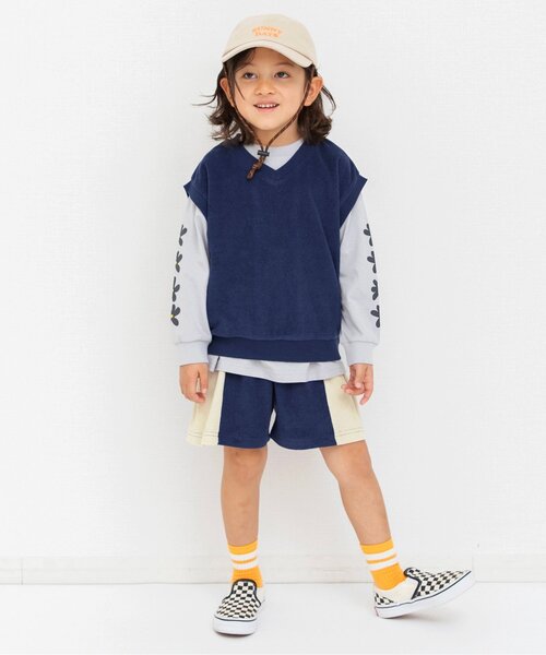 BREEZE(ブリーズ)の「【リンク】切替パイルベスト(セットアップ可)(セットアップ・キッズ・ネイビー/グリーン・130/120/110/90/150/140/100)」の10枚目の写真