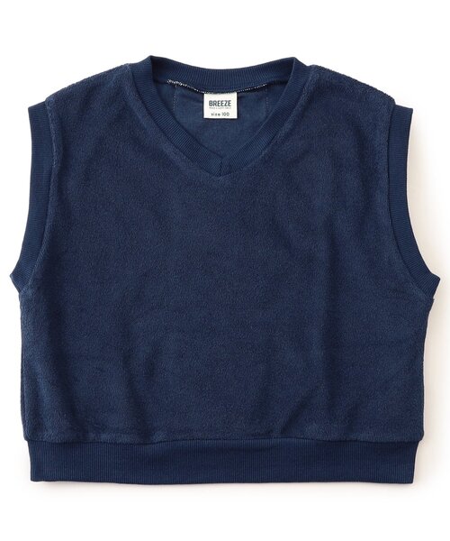 BREEZE(ブリーズ)の「【リンク】切替パイルベスト(セットアップ可)(セットアップ・キッズ・ネイビー/グリーン・130/120/110/90/150/140/100)」の8枚目の写真
