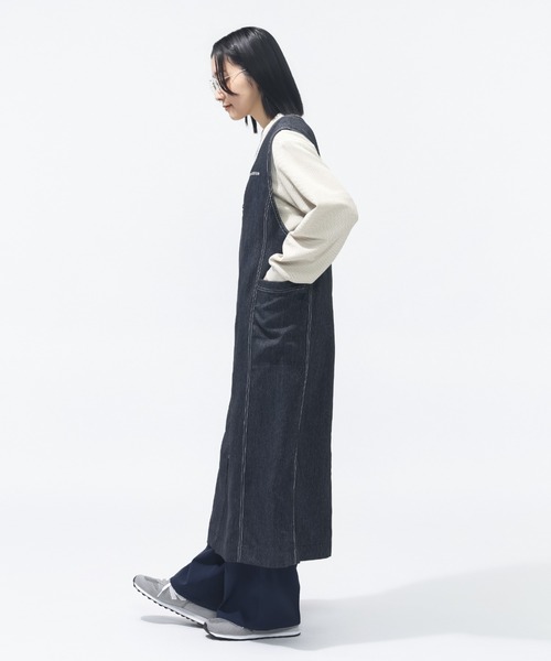 NEW BALANCE(ニューバランス)の「【別注】ニューバランス New Balance デニムスタイルジャンパードレス 限定コラボ(ジャンパースカート・レディース・ブルー/ネイビー・L/M)」の8枚目の写真
