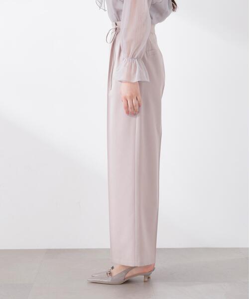 PROPORTION BODY DRESSING（プロポーションボディドレッシング）の「サイドリボンタックパンツ / 1216130306（その他パンツ・レディース・ベージュ/ブルー・MEDIUM/P/S）」の8枚目の写真