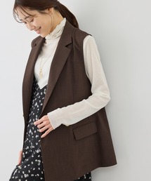 ROPE' PICNIC（ロペピクニック）の「カナパ スリーブレスジレ/セットアップ対応・UV・抗菌防臭・接触冷感（ベスト）」