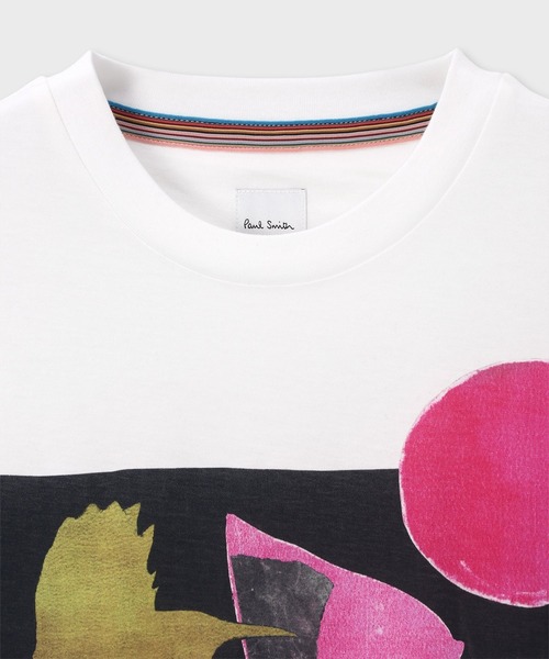 Paul Smith(ポールスミス)の「ウィメンズ "River Collage" 半袖Tシャツ / 165124 J271(Tシャツ/カットソー・レディース・ホワイト・MEDIUM)」の2枚目の写真