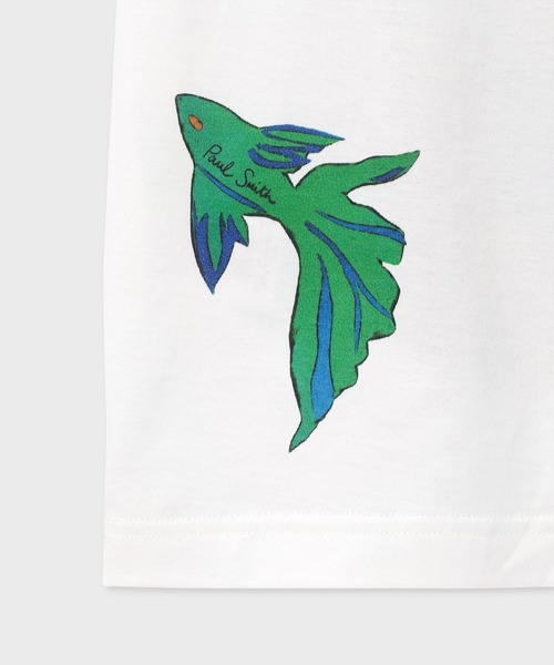 Paul Smith(ポールスミス)の「ウィメンズ "River Collage" 半袖Tシャツ / 165124 J271(Tシャツ/カットソー・レディース・ホワイト・MEDIUM)」の4枚目の写真