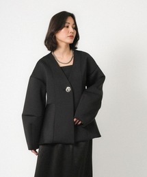 Floran（フローラン）の「ニュアンスボタンペプラムカーディガン（カーディガン/ボレロ）」