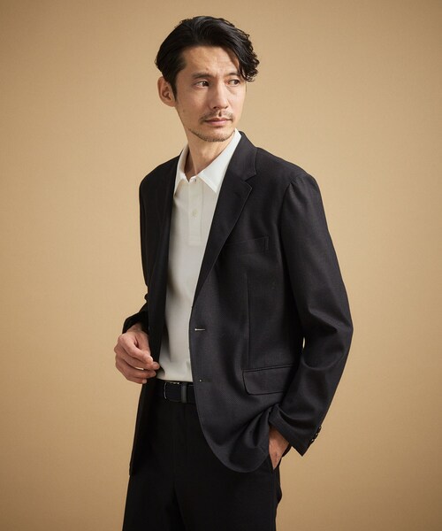 TAKEO KIKUCHI(タケオキクチ)の「【抗菌防臭】CALCULO(R)ジャージ ジャケット(テーラードジャケット・メンズ・ブラウン系その他/ネイビー/グレー・04/03/02/01)」の16枚目の写真