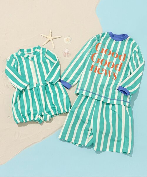 BREEZE（ブリーズ）の「【リンク】わくわくベビー長袖水着（水着・キッズ・エメラルド・80）」の4枚目の写真