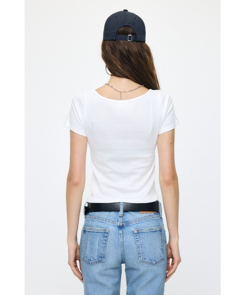 SUVIN GIZA BOAT NECK Tシャツ（Tシャツ/カットソー）｜MOUSSY
