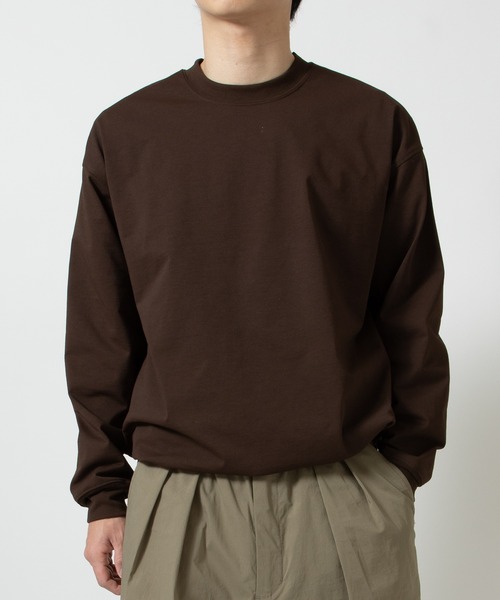 DAIWA PIER39（ダイワピア39）の「TECH DRAWSTRING L/S TEE BE-34026（Tシャツ/カットソー・メンズ・オリーブ/ブルー/ブラウン・X-LARGE/LARGE/MEDIUM/SMALL）」の2枚目の写真
