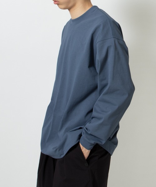 DAIWA PIER39（ダイワピア39）の「TECH DRAWSTRING L/S TEE BE-34026（Tシャツ/カットソー・メンズ・オリーブ/ブルー/ブラウン・X-LARGE/LARGE/MEDIUM/SMALL）」の4枚目の写真