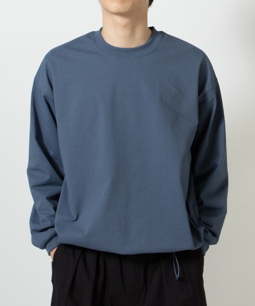 DAIWA PIER39（ダイワピア39）の「TECH DRAWSTRING L/S TEE BE-34026（Tシャツ/カットソー・メンズ・オリーブ/ブルー/ブラウン・X-LARGE/LARGE/MEDIUM/SMALL）」の5枚目の写真