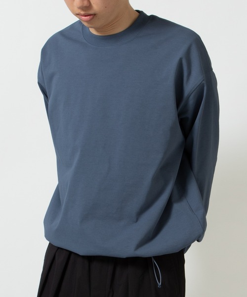 DAIWA PIER39（ダイワピア39）の「TECH DRAWSTRING L/S TEE BE-34026（Tシャツ/カットソー・メンズ・オリーブ/ブルー/ブラウン・X-LARGE/LARGE/MEDIUM/SMALL）」の6枚目の写真