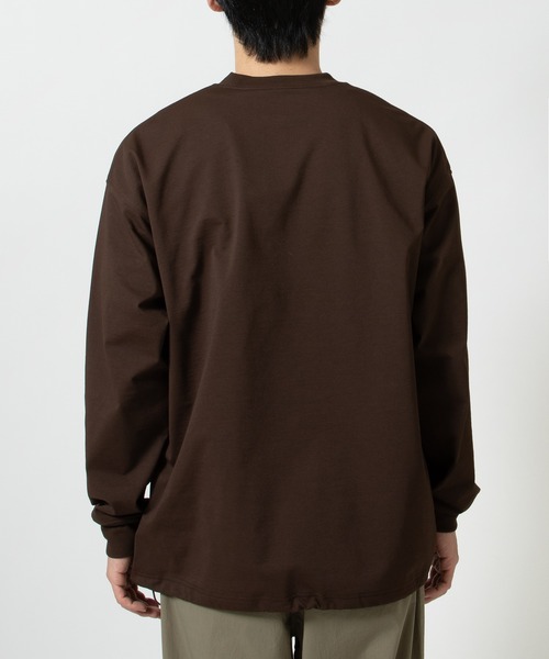 DAIWA PIER39（ダイワピア39）の「TECH DRAWSTRING L/S TEE BE-34026（Tシャツ/カットソー・メンズ・オリーブ/ブルー/ブラウン・X-LARGE/LARGE/MEDIUM/SMALL）」の11枚目の写真