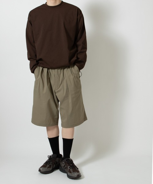 DAIWA PIER39（ダイワピア39）の「TECH DRAWSTRING L/S TEE BE-34026（Tシャツ/カットソー・メンズ・オリーブ/ブルー/ブラウン・X-LARGE/LARGE/MEDIUM/SMALL）」の15枚目の写真