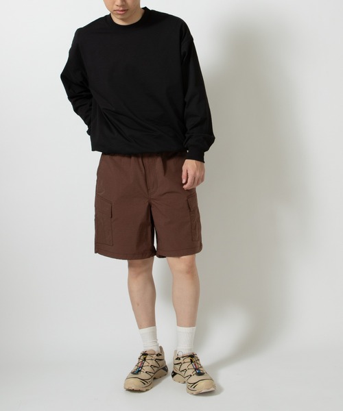 DAIWA PIER39（ダイワピア39）の「TECH DRAWSTRING L/S TEE BE-34026（Tシャツ/カットソー・メンズ・オリーブ/ブルー/ブラウン・X-LARGE/LARGE/MEDIUM/SMALL）」の17枚目の写真