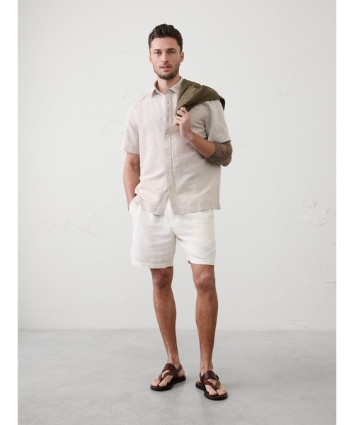 BANANA REPUBLIC FACTORY STORE(バナナリパブリック ファクトリーストア)の「BANANA REPUBLIC FACTORY STORE スタンダードフィット リネンブレンド シャツ(シャツ/ブラウス・メンズ・ブルー系その他2/ブルー系その他/ベージュ/ホワイト/ネイビー/ピンク/ホワイト系その他/グリーン/ライトブルー/ライトピンク/ブルー/イエロー/グリーン系その他/ブルー系その他3/ホワイト系その他2/ピンク系その他/ブラック/ワインレッド・XL/L/M/S)」の19枚目の写真