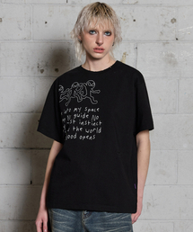 スリーエイリアンデミジ半袖Tシャツブラック