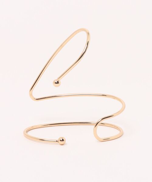 VIBGYOR Women（ヴィブジョー　ウィメン）の「【resonance】シンプルデザイン メタル パームカフ(右手用)（バングル/リストバンド・レディース・ゴールド・FREE）」の6枚目の写真
