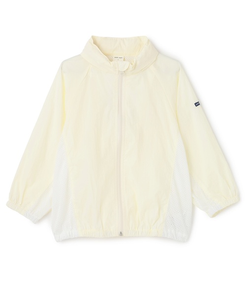 petit main（プティマイン）の「【ポケッタブル】ワッシャーウィンブレ（ナイロンジャケット・キッズ・ライトグレー/アイボリー・M/S/L）」の7枚目の写真