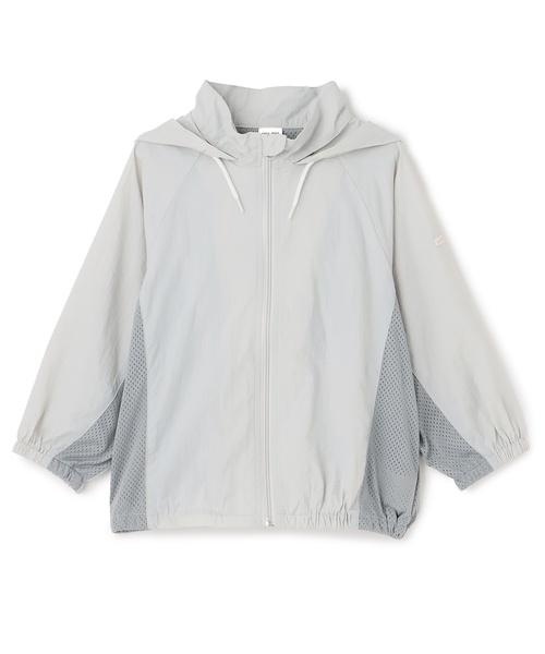 petit main（プティマイン）の「【ポケッタブル】ワッシャーウィンブレ（ナイロンジャケット・キッズ・ライトグレー/アイボリー・M/S/L）」の9枚目の写真