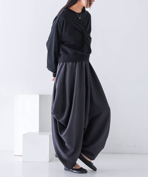 n'OrLABEL(ノアールレーベル)の「変形バルーンサルエルパンツ(その他パンツ・レディース・ブラック/チャコール/カーキ・FREE)」の15枚目の写真