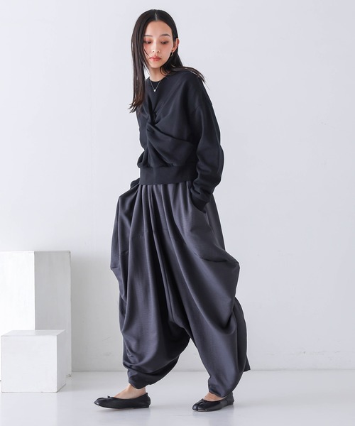 n'OrLABEL(ノアールレーベル)の「変形バルーンサルエルパンツ(その他パンツ・レディース・ブラック/チャコール/カーキ・FREE)」の17枚目の写真