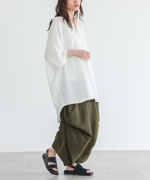 n'OrLABEL(ノアールレーベル)の「変形バルーンサルエルパンツ(その他パンツ・レディース・ブラック/チャコール/カーキ・FREE)」の21枚目の写真