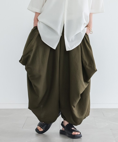 n'OrLABEL(ノアールレーベル)の「変形バルーンサルエルパンツ(その他パンツ・レディース・ブラック/チャコール/カーキ・FREE)」の18枚目の写真