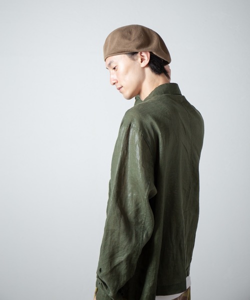RACAL（ラカル）の「Single Cotton Knit Spring Beret / 1枚仕立てコットンニットスプリングベレー（ハンチング/ベレー帽・メンズ・モカ/ネイビー/ブラック・FREE）」の2枚目の写真