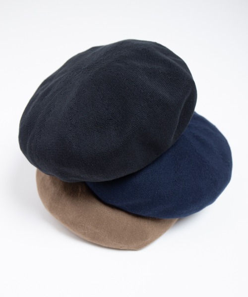 RACAL（ラカル）の「Single Cotton Knit Spring Beret / 1枚仕立てコットンニットスプリングベレー（ハンチング/ベレー帽・メンズ・モカ/ネイビー/ブラック・FREE）」の6枚目の写真