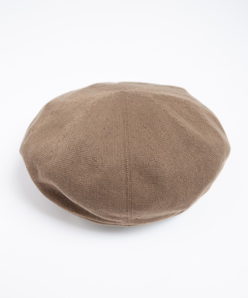 RACAL（ラカル）の「Single Cotton Knit Spring Beret / 1枚仕立てコットンニットスプリングベレー（ハンチング/ベレー帽・メンズ・モカ/ネイビー/ブラック・FREE）」の9枚目の写真