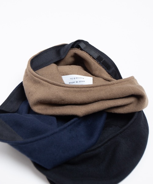 RACAL（ラカル）の「Single Cotton Knit Spring Beret / 1枚仕立てコットンニットスプリングベレー（ハンチング/ベレー帽・メンズ・モカ/ネイビー/ブラック・FREE）」の13枚目の写真