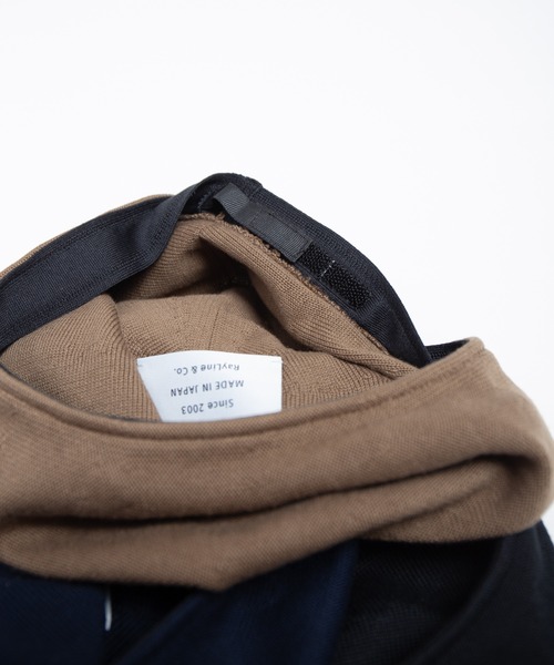 RACAL（ラカル）の「Single Cotton Knit Spring Beret / 1枚仕立てコットンニットスプリングベレー（ハンチング/ベレー帽・メンズ・モカ/ネイビー/ブラック・FREE）」の14枚目の写真