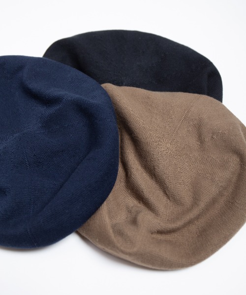 RACAL（ラカル）の「Single Cotton Knit Spring Beret / 1枚仕立てコットンニットスプリングベレー（ハンチング/ベレー帽・メンズ・モカ/ネイビー/ブラック・FREE）」の15枚目の写真