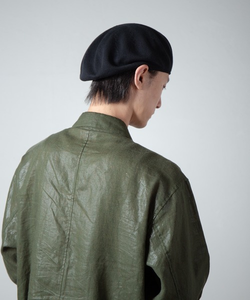 RACAL（ラカル）の「Single Cotton Knit Spring Beret / 1枚仕立てコットンニットスプリングベレー（ハンチング/ベレー帽・メンズ・モカ/ネイビー/ブラック・FREE）」の19枚目の写真