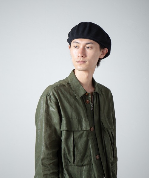 RACAL（ラカル）の「Single Cotton Knit Spring Beret / 1枚仕立てコットンニットスプリングベレー（ハンチング/ベレー帽・メンズ・モカ/ネイビー/ブラック・FREE）」の21枚目の写真
