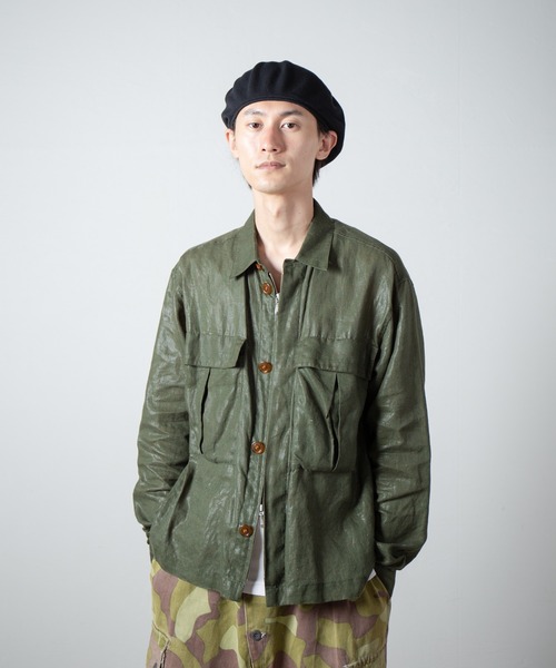 RACAL（ラカル）の「Single Cotton Knit Spring Beret / 1枚仕立てコットンニットスプリングベレー（ハンチング/ベレー帽・メンズ・モカ/ネイビー/ブラック・FREE）」の22枚目の写真