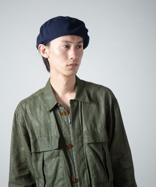 Single Cotton Knit Spring Beret / 1枚仕立てコットンニット