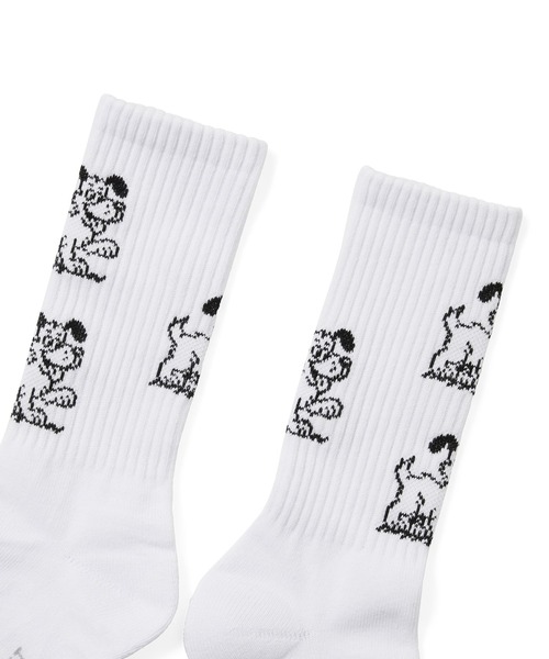 thisisneverthat（ディスイズネバーザット）の「Doggo Socks（ソックス/靴下・メンズ・ホワイト・FREE）」の3枚目の写真