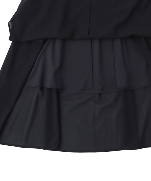 DRESSLAVE(ドレスレイブ)の「sheer irregular hem skirt(シアーイレギュラーヘムスカート)(スカート・レディース・ネイビー・38)」の13枚目の写真