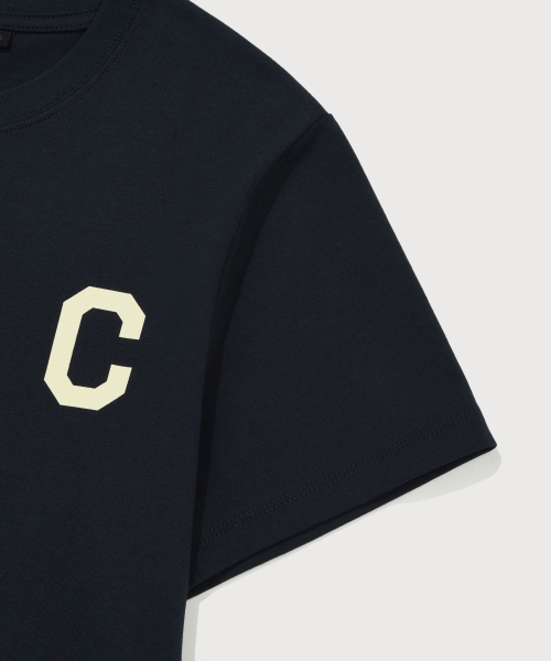 COVERNAT（カバーナット）の「ウィメンズクロップクールコットンCロゴTシャツネイビー（Tシャツ/カットソー・レディース・その他・WS/WM）」の5枚目の写真