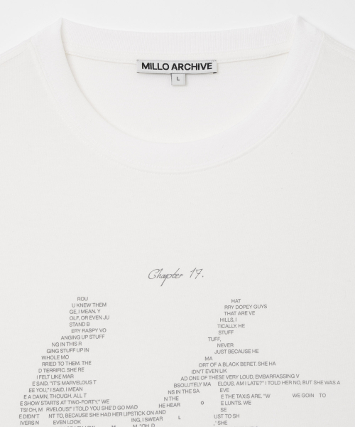 Millo Archive（ミロ アーカイブ）の「チャプター17 Tシャツ [ホワイト]（Tシャツ/カットソー・メンズ・その他・LARGE/X-LARGE/MEDIUM）」の2枚目の写真