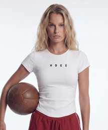 HDEX（エイチデックス）の「アクティブモンド スリムフィットショートスリーブ (ホワイト)（Tシャツ/カットソー）」