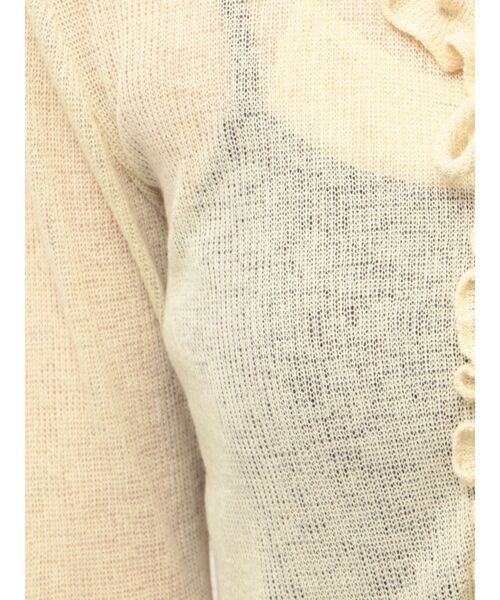 CALNAMUR(カルナムール)の「フリルカラーカーデ(ニット/セーター・レディース・ブルー/イエロー/ピンク・FREE)」の7枚目の写真