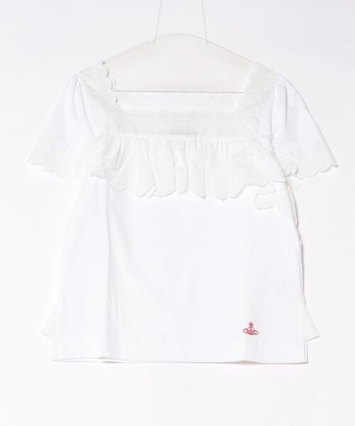 ﾄﾞﾗｲｺｯﾄﾝｼﾞｬｰｼﾞﾌﾘﾙﾚｰｽﾄｯﾌﾟ（Tシャツ/カットソー）｜Vivienne Westwood