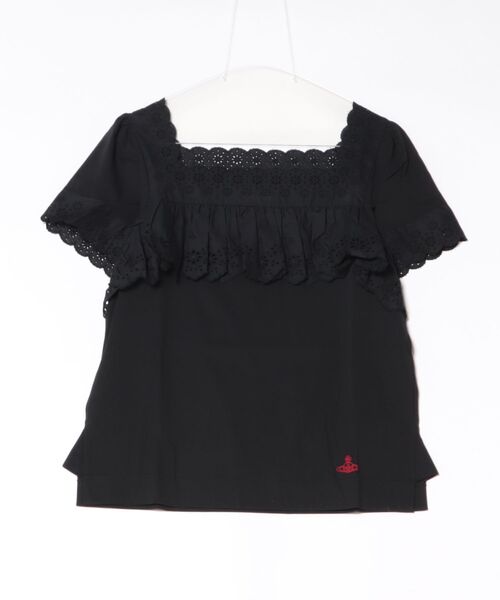 ﾄﾞﾗｲｺｯﾄﾝｼﾞｬｰｼﾞﾌﾘﾙﾚｰｽﾄｯﾌﾟ（Tシャツ/カットソー）｜Vivienne Westwood