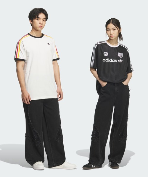 adidas(アディダス)の「adidas Originals/アディダス オリジナルス/TG WIDE D PT BL(デニムパンツ・レディース・ブラック/その他4・28/32/30)」の1枚目の写真